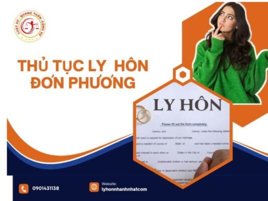 thủ tục ly hôn đơm phương
